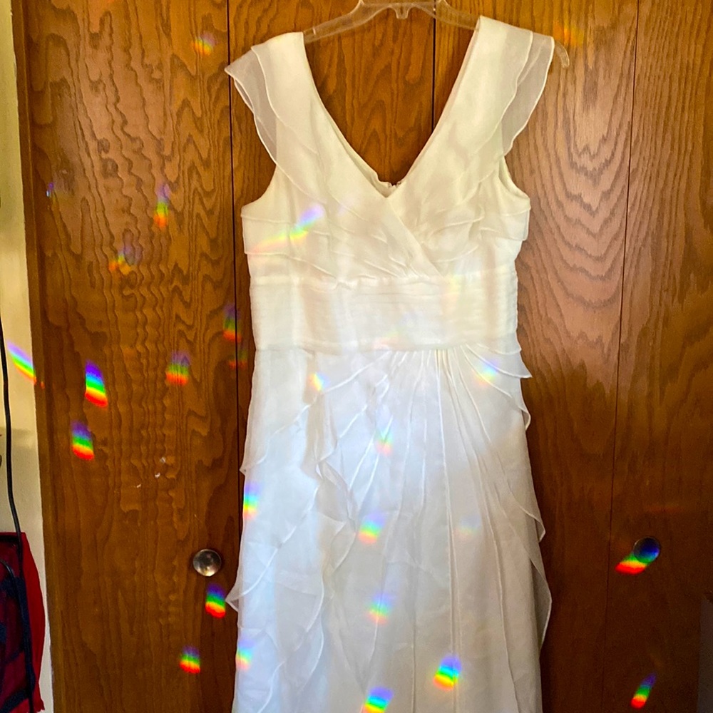 White maxi dress